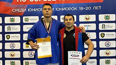 Камиль Ферзуллаев из Бахчисарайского района – бронзовый призер юниорского первенства России по борьбе на поясах