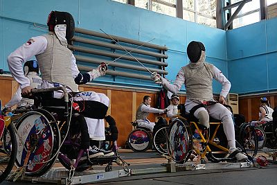В Алуште тренируется сборная России по фехтованию на колясках