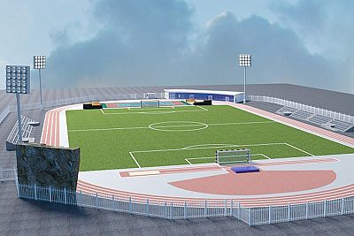 В Приморском реконструируют стадион местной спортшколы