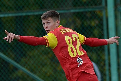 Симферополец Даниил Хлусевич забил свой первый мяч в российской футбольной премьер-лиге
