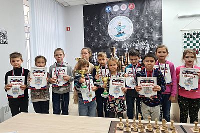 Определились победители первенства Крыма по шахматам среди самых юных участников