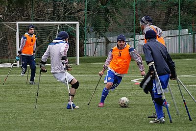 В Алуште тренируется сборная России по футболу ампутантов
