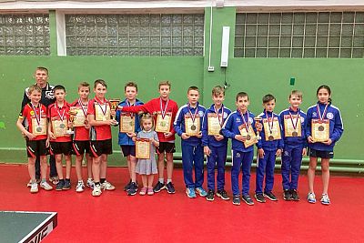 Определились победители Детской лиги Крыма по настольному теннису в двух возрастных группах