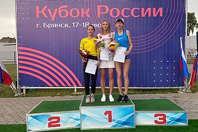 У сборной Крыма – три медали на Кубке России по легкой атлетике в Брянске