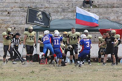 Севастопольские "Титаны" уступили в 1/8 финала Лиги американского футбола России