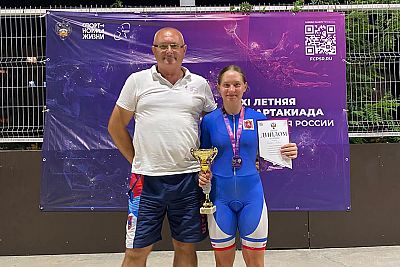 Велосипедистка Софья Заика из Симферополя завоевала три медали на XI летней Спартакиаде учащихся России