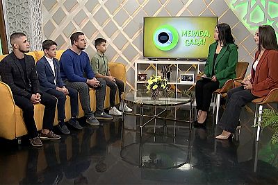Крымские триумфаторы второго этапа "Борцовской Лиги Поддубного" в программе "Мераба, Саба!" на телеканале "Миллет"