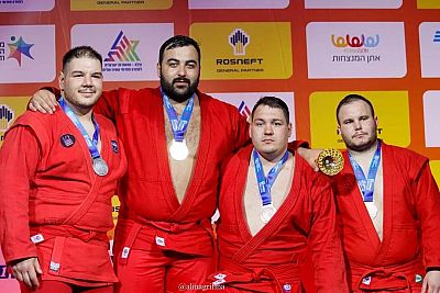 Россыпь крымских медалей на чемпионате и объединенном первенстве Европы по самбо в израильской Хайфе