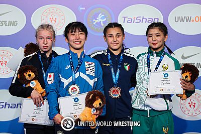 Все победители и призеры первенства мира по женской борьбе среди девушек до 18 лет